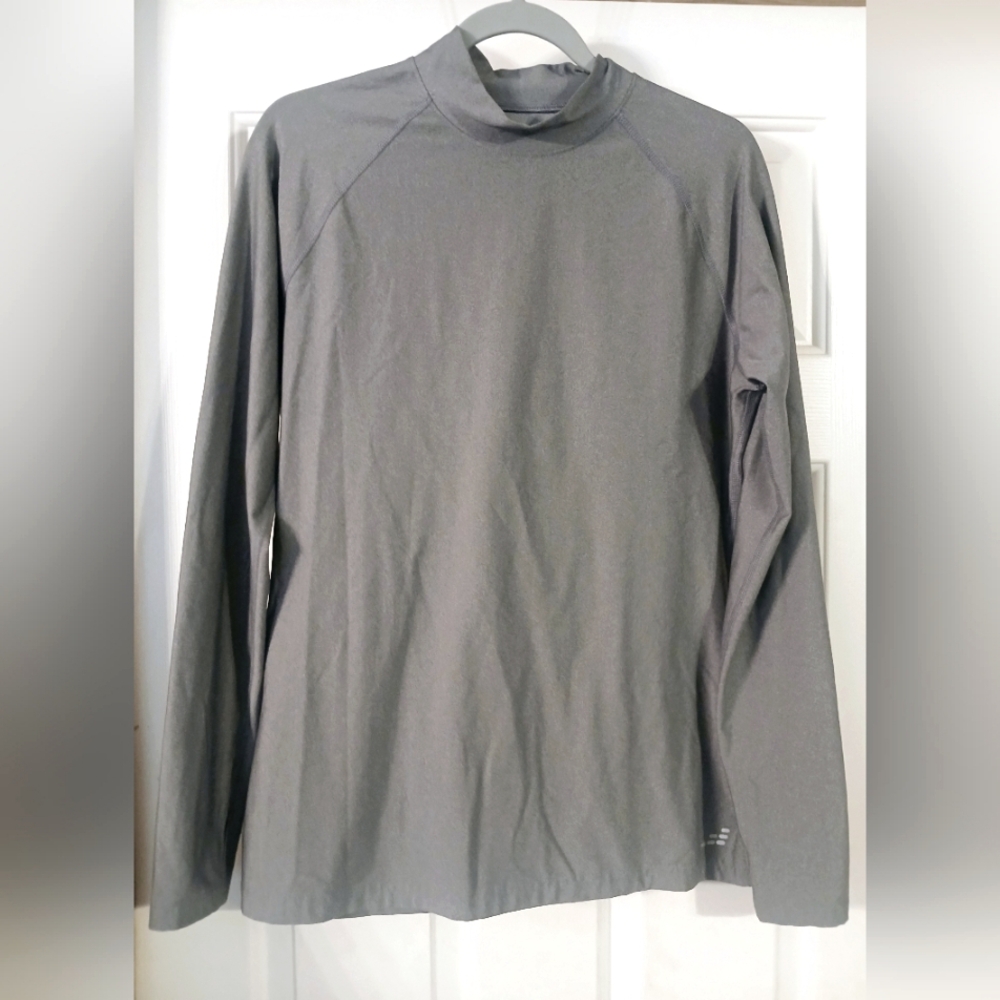 BCG Women's Grey Long Sleeve Athletic Top W/thumb Holes Size XL
